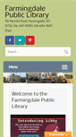Mobile Screenshot of farmingdalelibrary.org